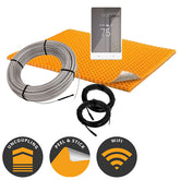 Schluter DITRA-HEAT Kit with Cable, PEEL & STICK Membrane & WiFi Programmable Thermostat