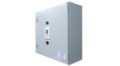 Plug-and-Play outdoor controller with 4 x 50A/3pole contactors allowing for a total load of 600A