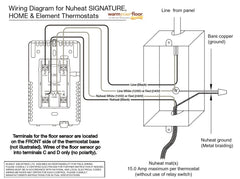 Nuheat ELEMENT Non-Programmable Thermostat AC0057