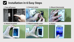 SunTouch SunStat ConnectPlus WiFi Programmable Touchscreen Thermostat