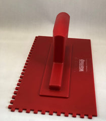 Warmup Heavy Duty Plastic Trowel 1/4" X 1/4" Sq Notch