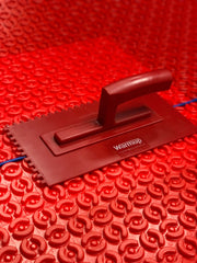 Warmup Heavy Duty Plastic Trowel 1/4" X 1/4" Sq Notch