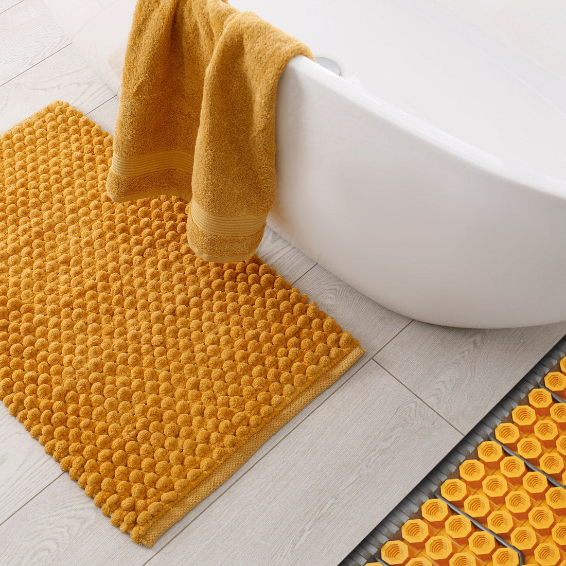 Can I use an electric radiant floor heat system to heat my room?