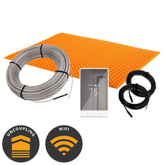 Schluter DITRA-HEAT Kit with Cable, Membrane & WiFi Programmable Thermostat