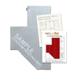 Nuheat Custom Mat · 240V Covers 15 to 20.99 Sq Ft